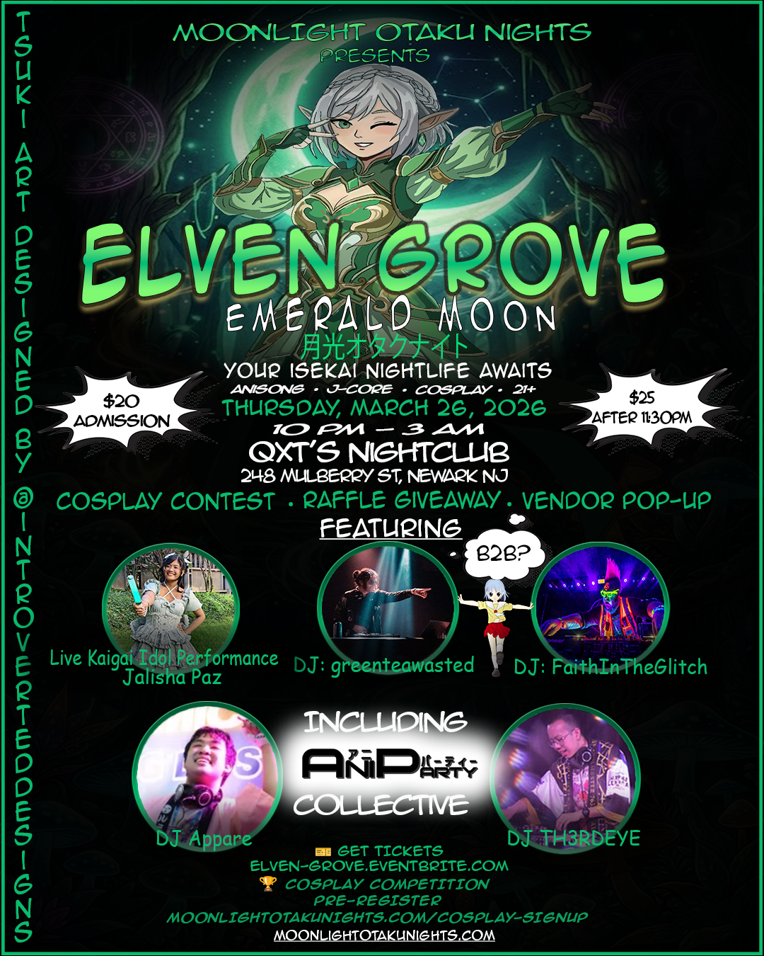 Elven Grove: Emerald Moon flyer